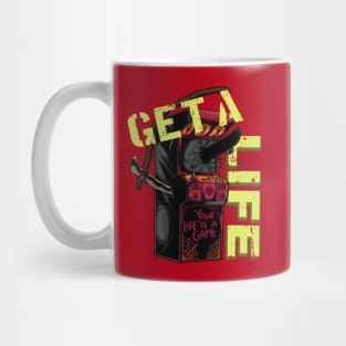 Get a Life retro Game Machine Gamer Gifts Mug